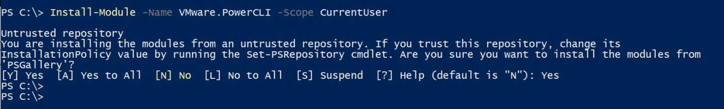How to install PowerCLI module through Powershell – vCloudInsights